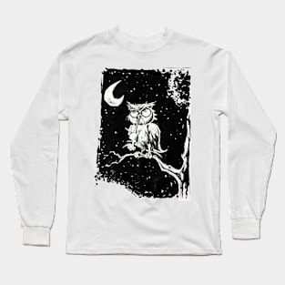 Midnight Owl Hunt for Dinner Long Sleeve T-Shirt